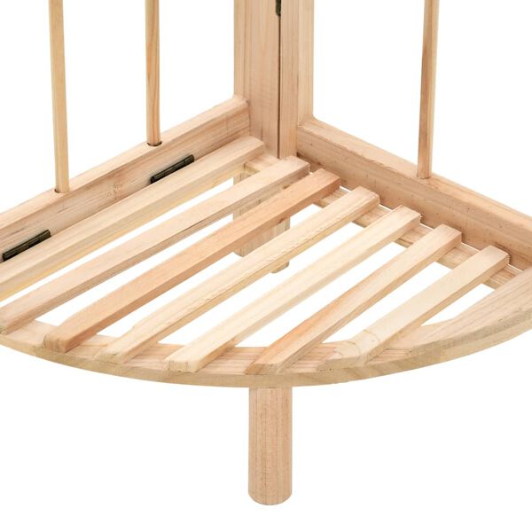 vidaXL Estante de esquina de madera de cedro 27x27x110 cm