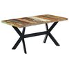 vidaXL Mesa de comedor de madera maciza reciclada 160x80x75 cm