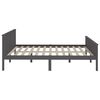 vidaXL Estructura de cama 2 cajones madera pino gris oscuro 180x200 cm