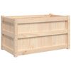 vidaXL Jardinera de madera maciza de pino 90x50x50 cm