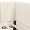 vidaXL Estructura de cama en esquina Crema 100 cm x 200 cm Terciopelo