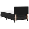 vidaXL Cama tipo Box Spring con colch&oacute;n Negro 90 x 190 cm tela