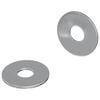 vidaXL Arandelas 2 uds. Plateado 18 x 18 x 1,2 mm Hierro