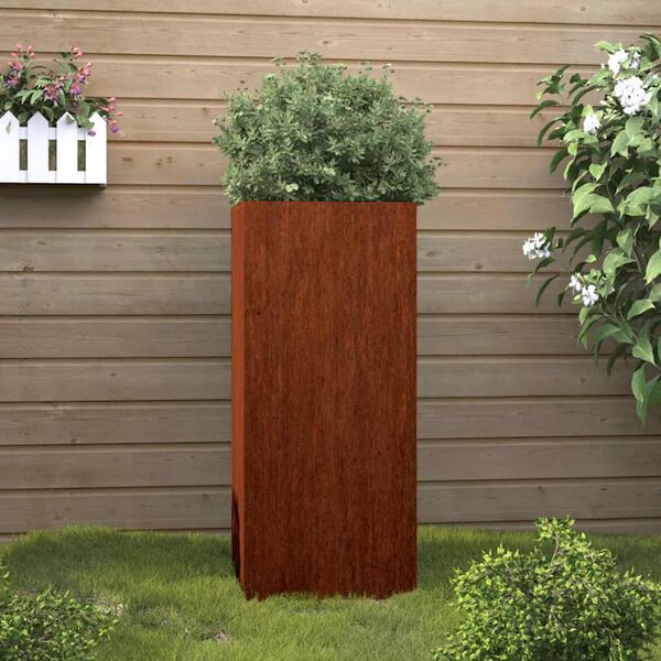 vidaXL Jardinera de acero corten 32x29x75 cm