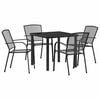 vidaXL Conjunto de Comedor de Jard&iacute;n 5 uds. Antracita