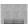 vidaXL Mueble de TV de pared contrachapado gris hormig&oacute;n 120x23,5x90cm
