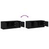 vidaXL Gabinete de TV Roble Negro 102 x 35 x 36,5 cm