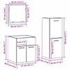 vidaXL Juego de muebles de ba&ntilde;o con puerta 3 pcs Madera envejecida