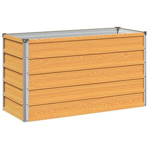 vidaXL Cama de Jard&iacute;n Elevada Natural 100 x 40 x 55 cm