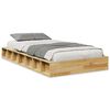 vidaXL Estructura de cama sin colch&oacute;n 90x190 cm madera maciza roble