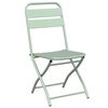 vidaXL Silla Plegable para Jardín 2 pcs Verde 55 x 56.5 x 91cm Acero