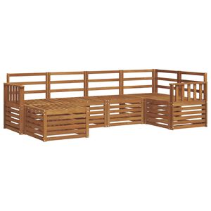 vidaXL Conjunto de Sof&aacute; Seccional 6 pcs Natural