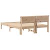 vidaXL Estructura de cama Marr&oacute;n 135 x 190 cm Madera de pino macizo