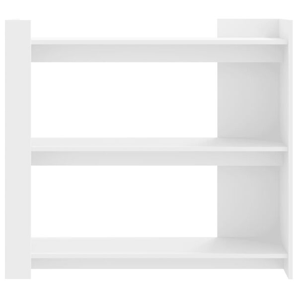 vidaXL Mesa consola de madera de ingeniería blanca 100x35x90 cm