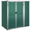 vidaXL Cobertizo herramientas jard&iacute;n acero galvanizado 161x89x161 cm
