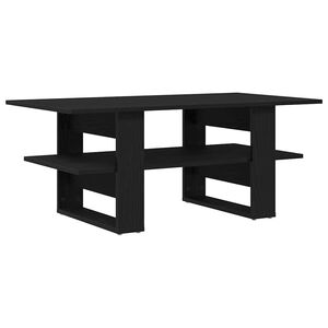 vidaXL Mesa de Caf&eacute; Roble Negro 102 x 55 x 42 cm Madera de ingenier&iacute;a