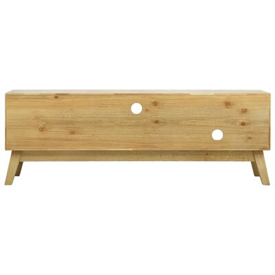 vidaXL Mueble para TV madera tallada marrón 120x30x42 cm