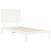 vidaXL Estructura cama sin colchón madera maciza pino blanca 100x200cm