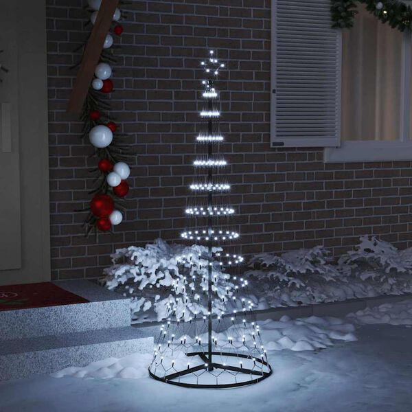 vidaXL &Aacute;rbol de Navidad LED con 230 LED Fr&iacute;o 184.5 cm Metal