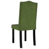 vidaXL Sillas de comedor 4 unidades terciopelo verde oscuro