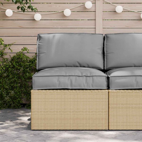 vidaXL Juego de Cojines para Palets 2 pcs Gris Tela Oxford