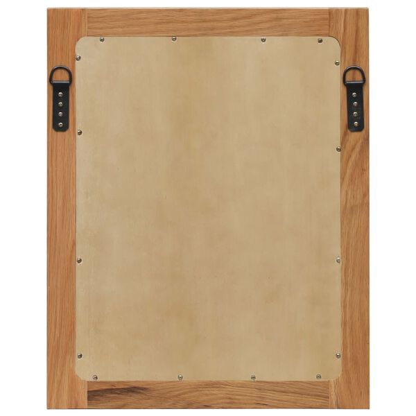 vidaXL Espejo de madera maciza de roble 40x50 cm