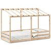 vidaXL Cama infantil con techo madera maciza pino blanca 80x200 cm