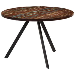 vidaXL Mesa de comedor madera maciza reciclada 110x75 cm
