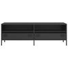 vidaXL Mueble para TV acero laminado en fr&iacute;o negro 135x39x43,5 cm