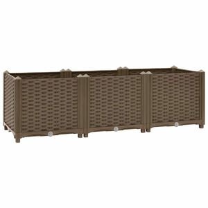 vidaXL Jardinera elevada 120x40x38 cm Polipropileno
