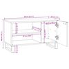 vidaXL Unidades de TV Nogal 80 x 33 x 46 cm Madera contrachapada