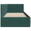 vidaXL Estructura de cama en esquina Verde oscuro 90 cm x 200 cm