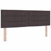vidaXL Cama tipo Box Spring Marr&oacute;n Oscuro 160 x 200 cm tela