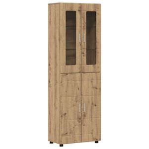 vidaXL Aparador alto FLORIN 60 x 35 x 182 cm Roble artisan