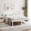 vidaXL Cama senior sin colch&oacute;n madera maciza de pino blanco 160x200 cm