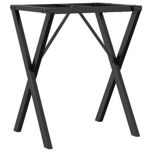 vidaXL Patas de mesa de comedor estructura X acero 60x50x73 cm