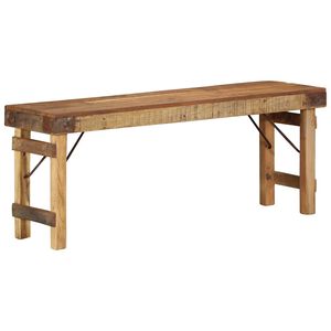 vidaXL Banco Natural 110 x 35 x 46 cm Madera Vieja Recuperada