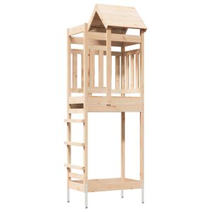 vidaXL Torre de Juego Marr&oacute;n 52,5 x 85 x 238 cm Madera de pino macizo