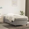 vidaXL Estructura de cama con somier terciopelo gris claro 80x200 cm