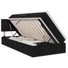vidaXL Cama con almacenamiento y colch&oacute;n Negro 100 x 200 cm Terciopelo