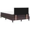 vidaXL Cama tipo Box Spring Marr&oacute;n Oscuro 120 x 190 cm tela