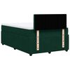 vidaXL Cama box spring con colch&oacute;n terciopelo verde oscuro 120x190 cm