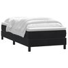 vidaXL Cama box spring con colch&oacute;n terciopelo negro 90x220 cm