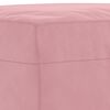 vidaXL Juego de sofás con cojines 3 piezas terciopelo rosa