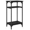 vidaXL Mesa lateral Roble Negro 40 x 30 x 75 cm Madera de ingenier&iacute;a