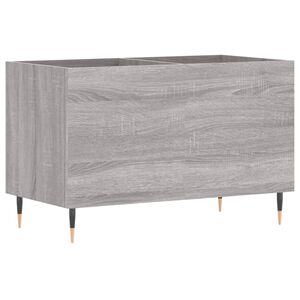 vidaXL Mueble discos madera contrachapada gris sonoma 74,5x38x48 cm