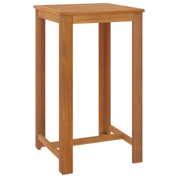 vidaXL Conjunto de bar para jardín 3 piezas con cojines negro