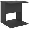 vidaXL Mesa auxiliar de madera contrachapada gris 45x45x48 cm