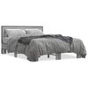 vidaXL Estructura cama madera ingenier&iacute;a metal gris Sonoma 140x200 cm