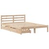vidaXL Estructura de cama sin colchón madera de pino blanco 150x200 cm